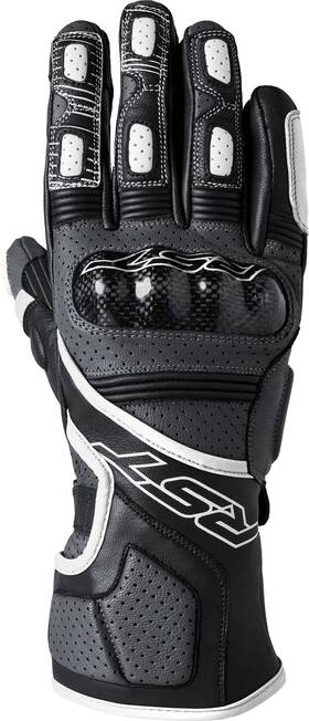 103179whi-10 Rst Fulcrum Ce Motorcycle Glove Grey/white/black Us 10