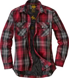75-6119x Scorpion Exo Womens Covert Motorcycle Flannel Red/grey Size Xl