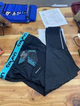 4020001-001-42 Seven Mx Fusion Compression Pants Black Size 42
