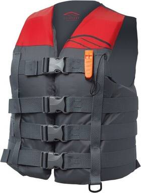3240-0865 Slippery Hydro Nylon Vests 4xl Charcoal Red 4x-large