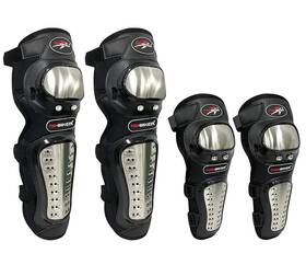 Stk-kp-001 Sutekus Knee Pads Elbow Stainless Steel Motorcycle Shin Guard