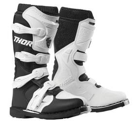 3410-2235 Thor Inch Blitz Xp Motorcycle Boots Mx Motocross Womens White/black 7 - Sale