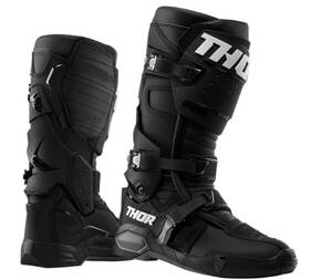 3410-2255 Thor Inch Radial Mx Motorcycle Boots Motocross Medial-abrasion Plate Black Mens 9