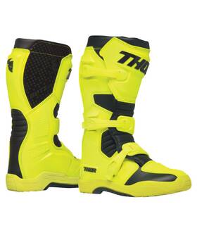 3410-3119 Thor Inch Blitz Xr Motorcycle Boots Mx Motocross Shin Plate Acid/black Mens 8