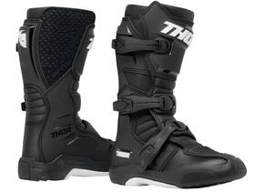3411-0728 Thor Inch Blitz Xr Motorcycle Boots Mx Motocross Shin Plate Black Youth Size 5