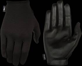 Slg-01-008 Thrashin Supply Co. Black Leather Palm Stealth Gloves Sm