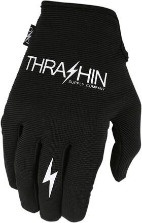 Sv1-01-10 Thrashin Supply Co. Black Stealth Gloves Lg