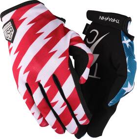 Thrashin Supply Co. Sv1-12-12 Co. 2xl Stars And Bolts Stealth Gloves Red/white/blue