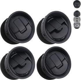 F0d001-4 Tqponly Dashboard Ac Heater Air Duct Vent Louvre 4 2009-2014 Black-4pcs
