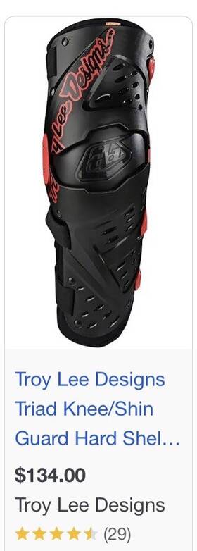592003001 Troy Lee Troyleedesigns Triad Knee/shin Guards 1 Pair Adult S New In Box
