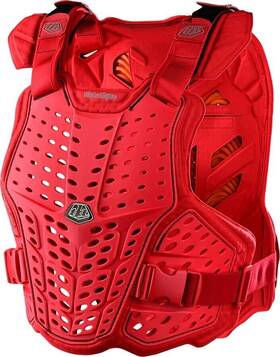 584003023 Troy Lee Designs Open Box Mens Rockfight Ce Chest Protector Red Size Md/lg