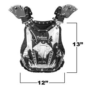 75-100 Typhoon Helmets B0180 Youth Chest Protector Lb Motocross Atv Dirtbike Mx