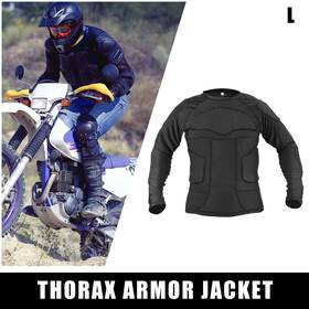 Uauto1 734301651417 Size L Full Body Armor Jacket Thorax For Skateboarding Skiing Black