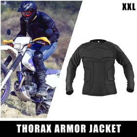 Uauto1 734301651431 Size 2xl Full Body Armor Jacket Thorax For Skateboarding Skiing Black