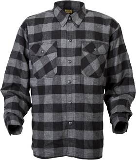 75-5500x Western Power Sports Scorpion Exo - Covert Moto Flannel Riding Shirt Black/grey Xl