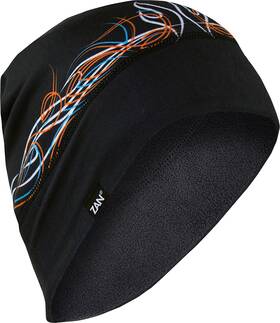 Whlf426 Zan Headgear Sportflex Fleece Beanie Pinstripe Flame