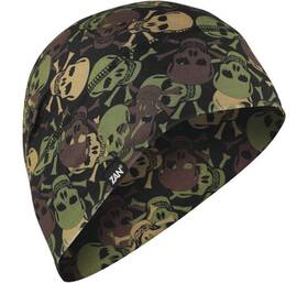 Whll418 Zan Headgear Sportflex Beanie/helmet Liner All Over Skull Camo