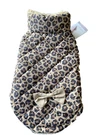 Jessica Simpson Leopard Quilted Puffer Jacket-accent Bow Puppy/dog Xsmall Nwt. Fixed Price $24.50.