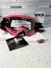 Eks Brand Flat Out Goggles Pink Flow Frames Clear Lenses New Box. Fixed Price $19.99.