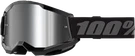 100-PERCENT Strata 2 Junior Goggle Black Mirror Silver Lens Eyewear. Fixed Price $39.95.