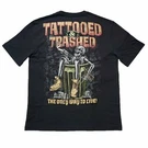 Lethal Threat Tattooed And Trashed Skeleton Garbage Motorcycle Shirt LT20892. Fixed Price $23.99.