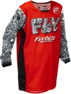 Fly Racing Youth Kinetic Mutant Jersey Red/white/black 379-526YM. Fixed Price $46.52.