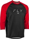 Fly Racing Ripa 3/4 Sleeve Bicycle Jersey Black/red Bmx Mtb Street Adult Size Lg. Fixed Price $34.95.