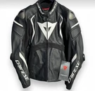 Dainese Men Black Leather Motorcycle Riding Jacket Armored Racing Style. Fixed Price $185.00.