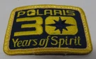 Polaris 30 Years Of Spirit Embroidered Sew Iron Patch Snowmobile 2" X 3/4". Fixed Price $9.95.