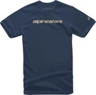 Alpinestars Linear Word Mens Short Sleeve T-shirt Navy Blue/stone. Fixed Price $28.95.