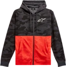 Alpinestars Camo Block Hoodie - Charcoal Heather/warm Red 2XL 12135105018162X. Fixed Price $89.95.