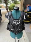 Fox Racing Raptor Vest Ce Chest Guard Black White S/medium Motocross. Fixed Price $119.95.