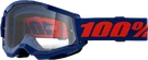 100-PERCENT Strata 2 Goggle Navy Clear Lens Eyewear. Fixed Price $29.99.