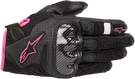 Stella SMX-1 V2 Air Gloves Alpinestars Black Fluorescent Gray Pink White. Fixed Price $79.95.