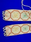 Vintage 50S Geometric Petit Point Embroidery Belt 28" Length, 26 -27" Waist. Fixed Price $8.00.