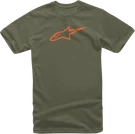 Alpinestars Ageless T-shirt 10327203069402X Military/orange 2XL. Fixed Price $35.39.