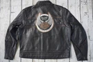 Harley Davidson Men 105TH Anniversary Black Leather Riding Jacket 2XL 97105-08VM. Fixed Price $425.00.