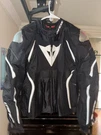 Dainese Estrema Air Tex Motorcycle Jacket Men Black/white W/ Back Protector 58. Fixed Price $300.00.