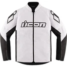 Icon Hooligan Textile Motorcycle Jacket White/black. Fixed Price $150.00.