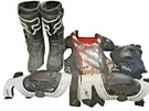 Motocross Gear Lot Boots Pod K300 Knee Braces Evs Armor Xxl. Fixed Price $325.00.