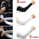 3 Pairs Cooling Arm Sleeves Cover Outdoor Sports Uv Sun Protection For Women. Fixed Price $8.99.