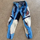 Fly Racing Style #208 Built Race Motocross Pants Blue/ White Size 32 - Flawed. Fixed Price $14.99.