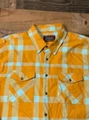 Troll Co Flannel Shirt Mens Xl Yellow Plaid Pearl Snap Western Biker Riding. Fixed Price $26.99.