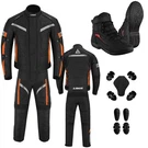 Men Motorcycle Suit Ce Level 2 Armoured Waterproof Jacket Trousers. Fixed Price $213.20.
