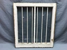 Antique Shabby White Lite Horse Bar Guard Stall Window 24X27 Old Vtg 1885-24B. Fixed Price $195.00.