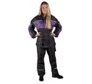 New Fulmer Women 2XL 452 Legacy 2-PC Reflective Biker Rain Suit Black Purple. Fixed Price $89.00.