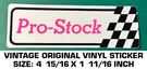 Pro-stock Vintage Original Vinyl Decal Sticker Nhra Drag Racing. Fixed Price $5.13.