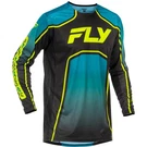 Fly Racing Youth Rayce Bicycle Jersey Teal/black/lime Small 379-055YS. Fixed Price $54.70.