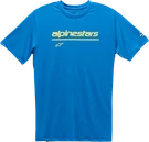 Alpinestars Tech Line Up Performance T-shirt Bright Blue 121173800760XL. Fixed Price $24.50.