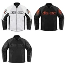Icon Adult Men Mesh Af Leather Jacket 2XL White Black Red. Fixed Price $219.24.
